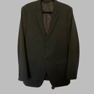 Banana Republic Mens Charcoal Grey Tailored Slim Fit Wool Blend Blazer- 42 Long